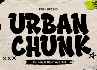 Urban Chunk Graffiti Font preview image 1