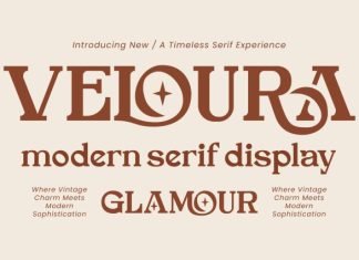 Veloura Serif Font preview image 1