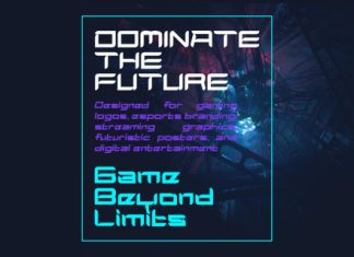 Vorixon Futuristic Display Font preview image 3