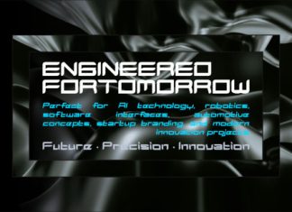 Vorixon Futuristic Display Font preview image 2