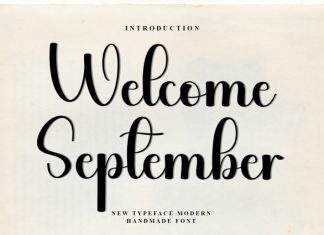 Welcome September Font preview image 1