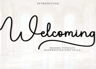 Welcoming Font preview image 1
