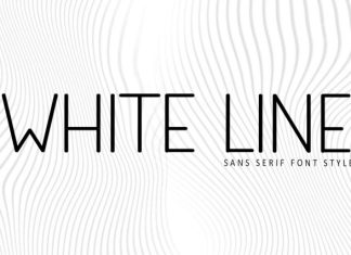 White Line Font preview image 1