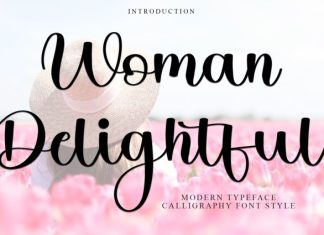 Woman Delightful Font preview image 1