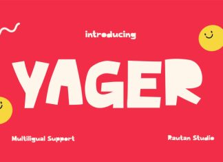 Yager Font preview image 1
