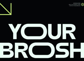 Your Brosh – Ultrawide Sans Serif Font preview image 1