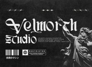 Zerothen Blackletter Font preview image 3
