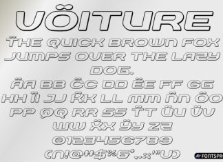vOiture Font preview image 2