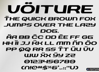 vOiture Font preview image 3