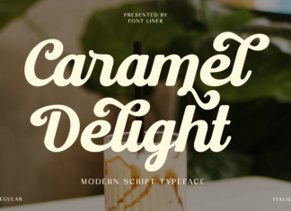 Caramel Delight DEMO Font preview image 1