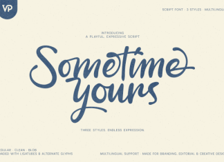 Sometime Yours Font preview image 1