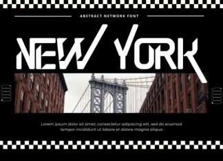 Abstract Network – Futuristic Font preview image 3