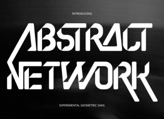 Abstract Network – Futuristic Font preview image 1