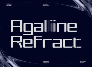 Agaline Refracted Font preview image 1