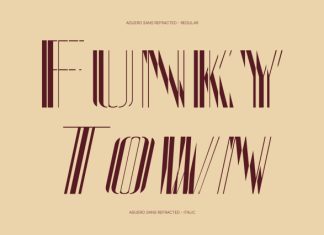 Aguero Sans Refracted Font preview image 2