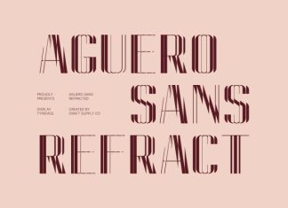 Aguero Sans Refracted Font preview image 1