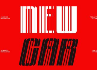 Albercio Refracted Font preview image 3