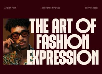 Amover – Bold Geometric Font preview image 2
