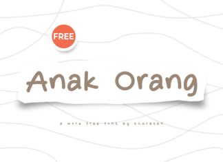 Anak Orang Font preview image 1