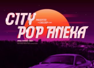 Aneka – VHS 80s City Pop Retro Font preview image 1