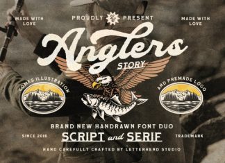 Anglers Story Outdoor Vintage Font preview image 1