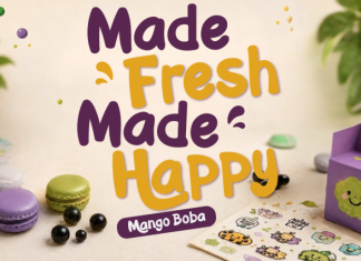 Aoboba Nizer – Boba Display Font preview image 2