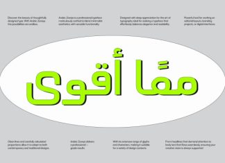 Arabic Zawiya – Arabic Display Font preview image 3