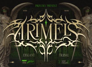 Arimels – Tribal Display Font preview image 1