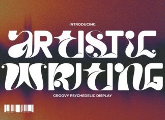 Artistic Writing Font preview image 1