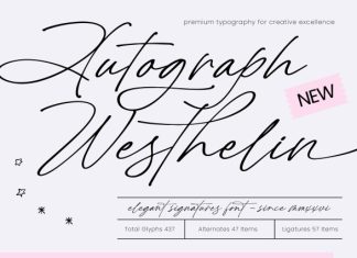 Autograph Westhelin – Elegant Signature Font preview image 1