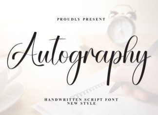 Autography Font preview image 1