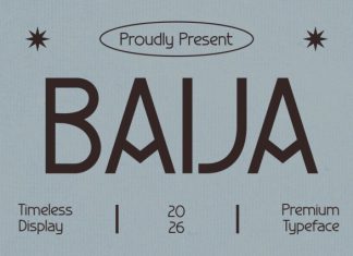 BAIJA – Classic Heritage Display Font preview image 1