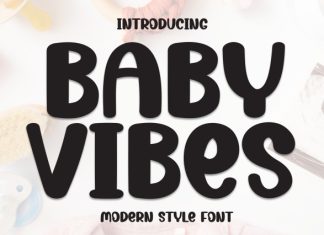 Baby Vibes Font preview image 1