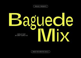 Baguede Mix Font preview image 1
