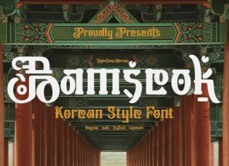Bamseok Korea Font preview image 1