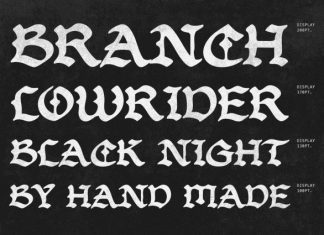 Bandosa – Handmade Blackletter Font preview image 2