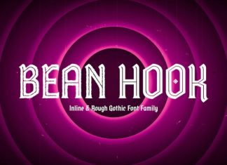 Bean Hook Gothic Flare 4 Fonts preview image 2