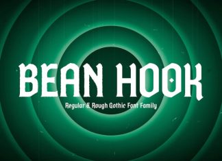 Bean Hook Gothic Flare 4 Fonts preview image 1