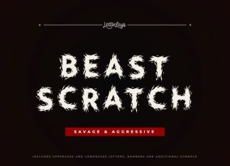 Beast Scratch Font preview image 1