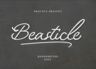 Beasticle Handwritten Style Font preview image 1
