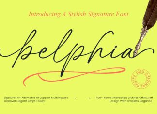 Belphia – Stylish Signature Font preview image 1