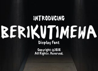 Berikutimewa Horror Display Font preview image 1