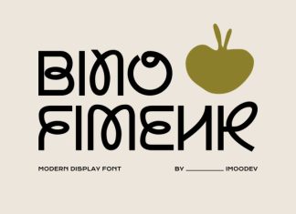 Bino Fimenk Font preview image 1