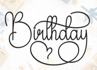 Birthday Font preview image 1