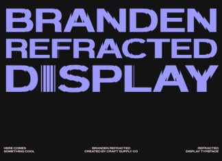 Branden Refracted Font preview image 1