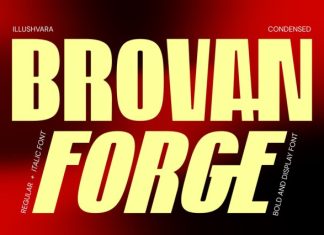 Brovan Forge – Bold Condensed Font preview image 1