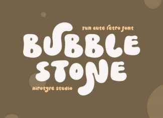 Bubble Stone Font preview image 1