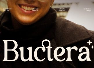 Buctera – Elegant Retro Serif Font preview image 1