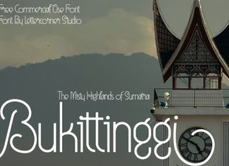 Bukittinggi Font preview image 1