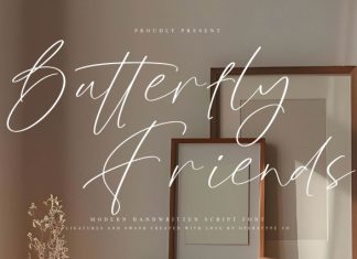 Butterfly Friends Font preview image 1